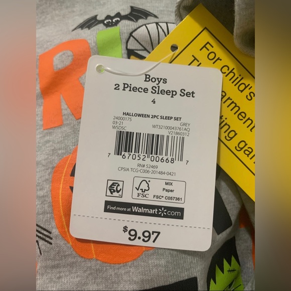 Halloween Pajamas Size 4 - Picture 7 of 7